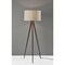 Homeroots Walnut Metal Floor Lamp21 x 21 x 60.25 in. 372908 - alternate 2